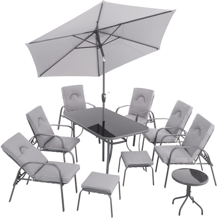 Sitzgruppe Durango mit verstellbarem Sonnenschirm
