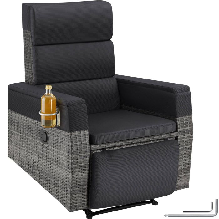 Aluminium Rattansessel Pacentro