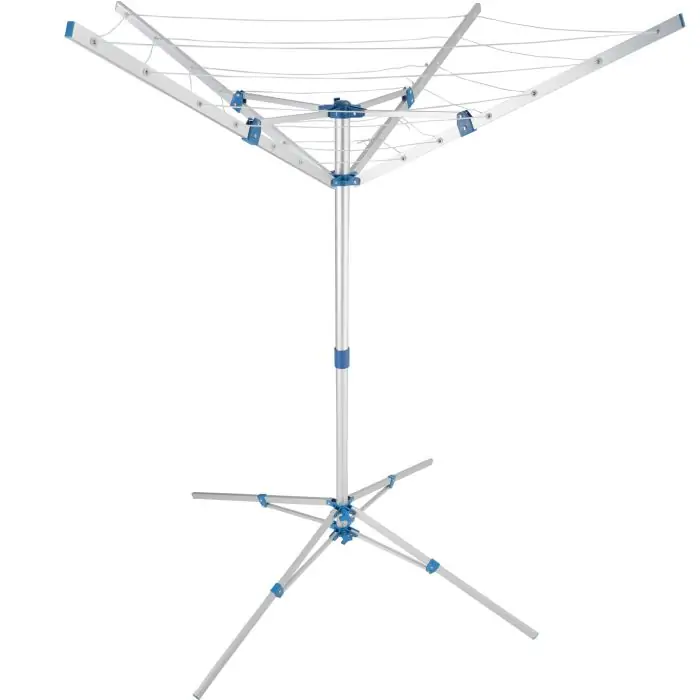 Mobile Wäschespinne aus Aluminium