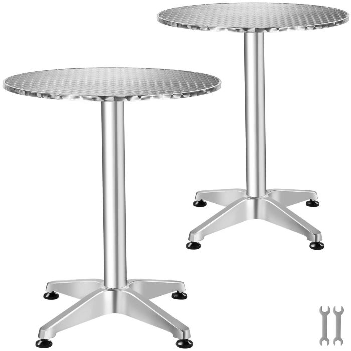 Aluminium-Bistrotisch Viktor