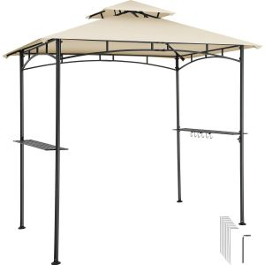 Grillpavillon Maracaibo, wetterfest, Winddach, 2 Ablagen