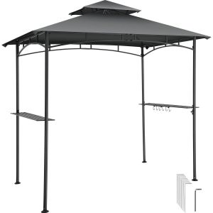 Grillpavillon Maracaibo, wetterfest, Winddach, 2 Ablagen