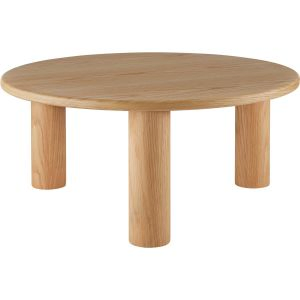 Couchtisch Sisi, rund, Beine aus Massivholz