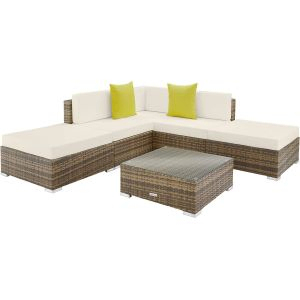 Rattan Lounge mit Aluminiumgestell Paris