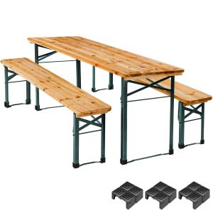 Bierzeltgarnitur Sissi, 3-teilig, klappbar
